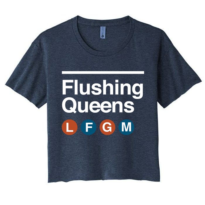 LFGM Flushing Queens Women's Crop Top Tee
