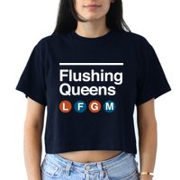 LFGM Flushing Queens Women's Crop Top Tee