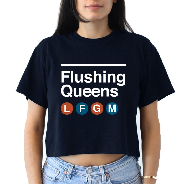 LFGM Flushing Queens Women's Crop Top Tee
