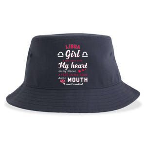 Libra Funny Quote With Zodiac Sign Birthday Gift Sustainable Bucket Hat