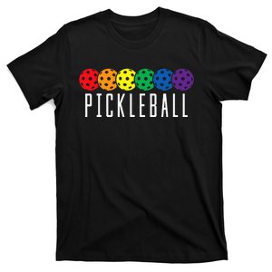 Lgbt Flag Rainbow Pickleball Balls G.Ay Lesbian T-Shirt