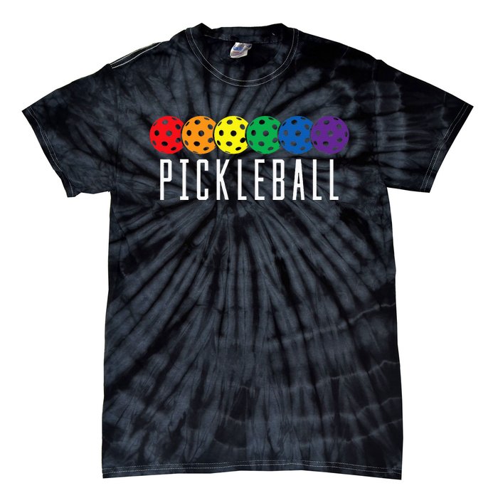 Lgbt Flag Rainbow Pickleball Balls G.Ay Lesbian Tie-Dye T-Shirt