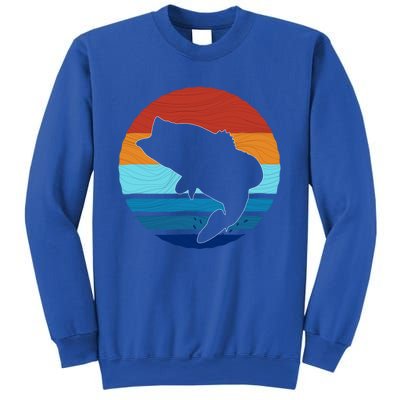 Largemounth Fish Retro Style Vintage Gift Sweatshirt