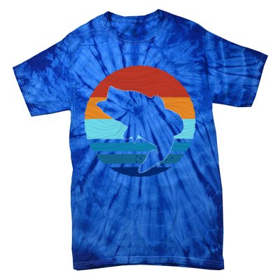 Largemounth Fish Retro Style Vintage Gift Tie-Dye T-Shirt