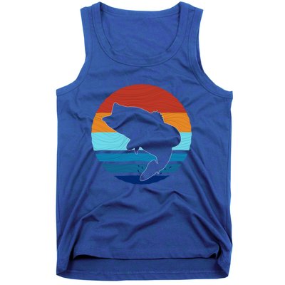 Largemounth Fish Retro Style Vintage Gift Tank Top