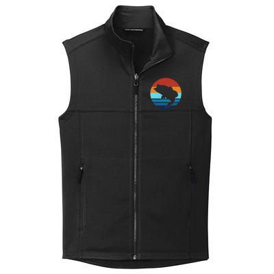 Largemounth Fish Retro Style Vintage Gift Collective Smooth Fleece Vest