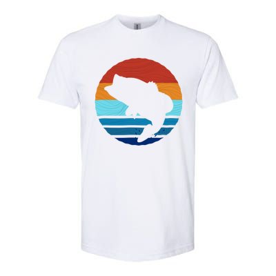 Largemounth Fish Retro Style Vintage Gift Softstyle CVC T-Shirt