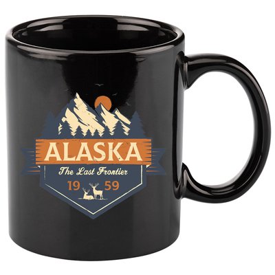 Last Frontier Retro Alaska 11oz C Handle Ceramic Mug