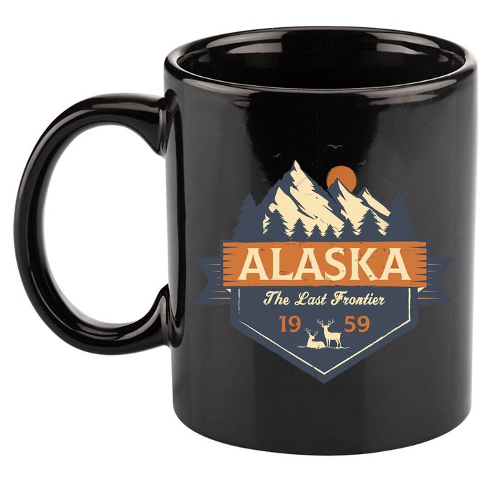 Last Frontier Retro Alaska 11oz C Handle Ceramic Mug