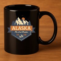 Last Frontier Retro Alaska 11oz C Handle Ceramic Mug
