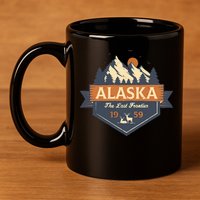 Last Frontier Retro Alaska 11oz C Handle Ceramic Mug