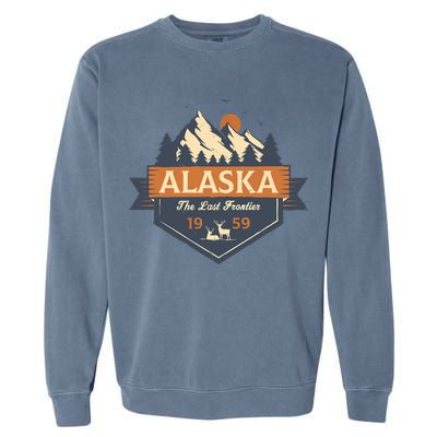 Last Frontier Retro Alaska Garment-Dyed Sweatshirt