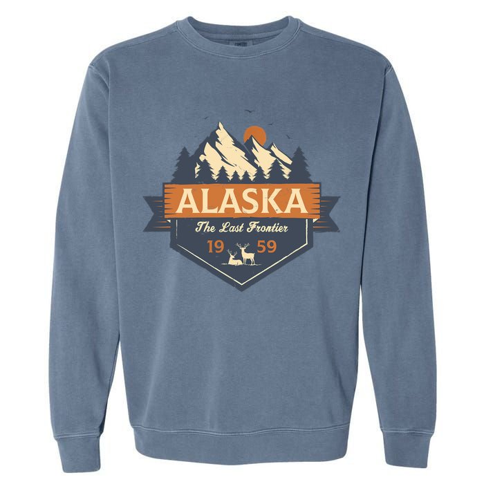 Last Frontier Retro Alaska Garment-Dyed Sweatshirt