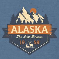 Last Frontier Retro Alaska Garment-Dyed Sweatshirt