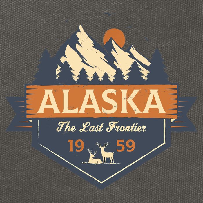 Last Frontier Retro Alaska Cotton Canvas Backpack