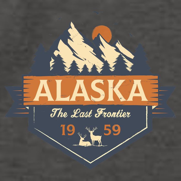 Last Frontier Retro Alaska Vector Backpack