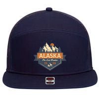 Last Frontier Retro Alaska 7 Panel Mesh Trucker Snapback Hat