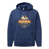 Last Frontier Retro Alaska Performance Fleece Hoodie