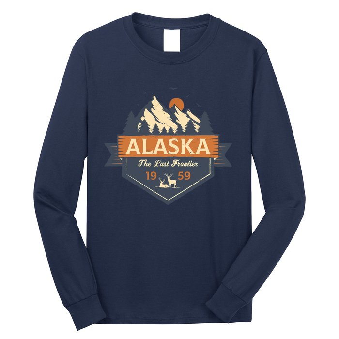 Last Frontier Retro Alaska Long Sleeve Shirt