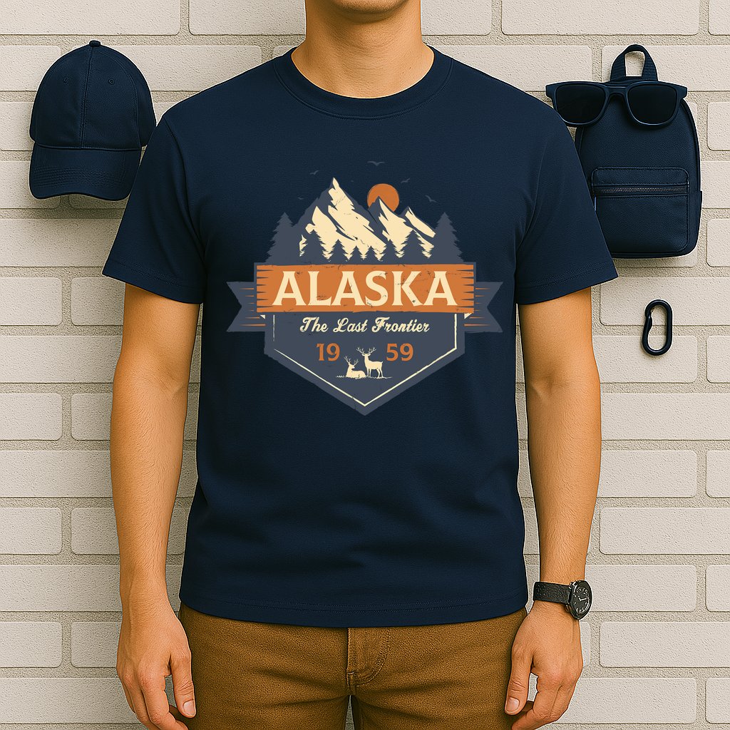 Last Frontier Retro Alaska T-Shirt