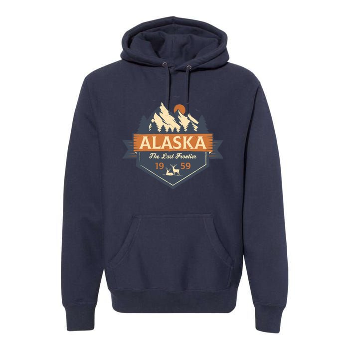 Last Frontier Retro Alaska Premium Hoodie