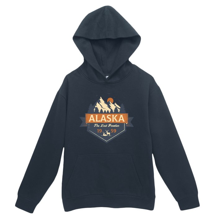 Last Frontier Retro Alaska Urban Pullover Hoodie