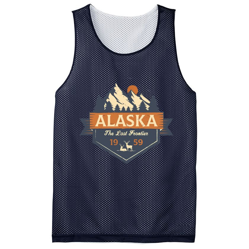 Last Frontier Retro Alaska Mesh Reversible Basketball Jersey Tank