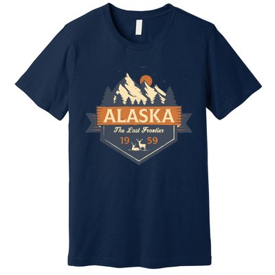 Last Frontier Retro Alaska Premium T-Shirt