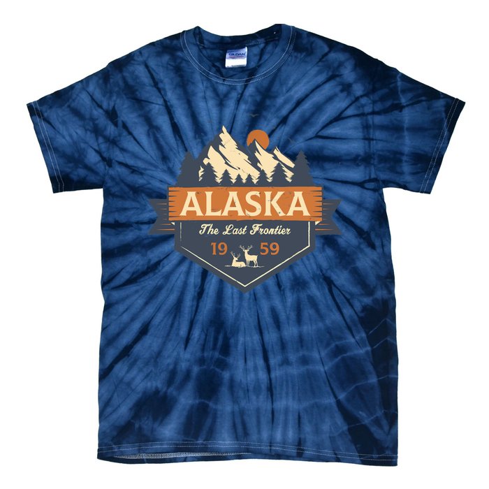 Last Frontier Retro Alaska Tie-Dye T-Shirt