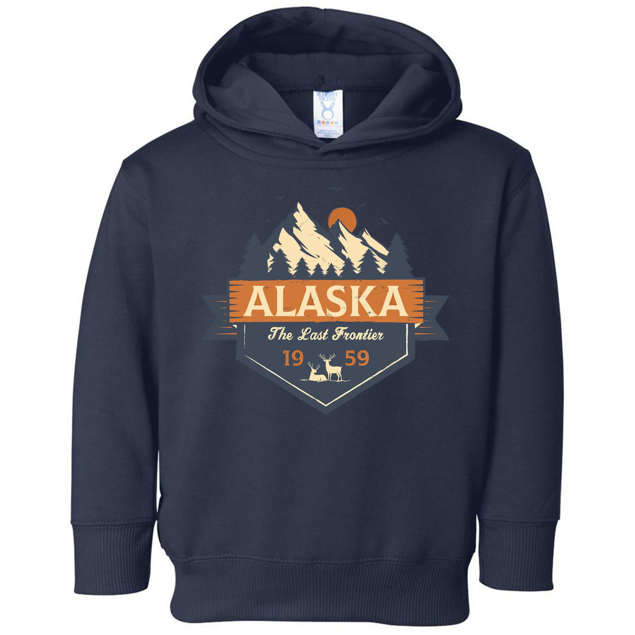 Last Frontier Retro Alaska Toddler Hoodie
