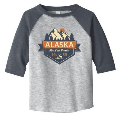 Last Frontier Retro Alaska Toddler Fine Jersey T-Shirt