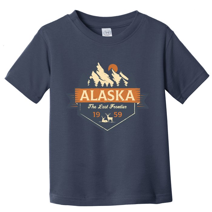 Last Frontier Retro Alaska Toddler T-Shirt