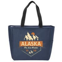 Last Frontier Retro Alaska Zip Tote Bag