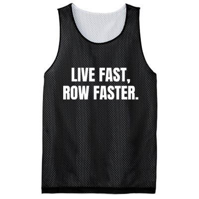 Live Fast, Row Faster Rowing Crew Team Mesh Reversible Basketball Jersey Tank