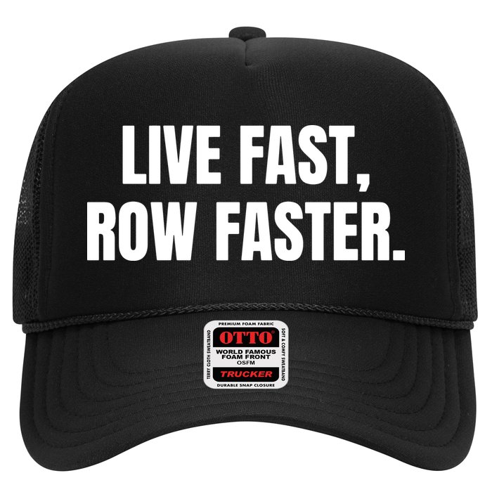 Live Fast, Row Faster Rowing Crew Team Hat