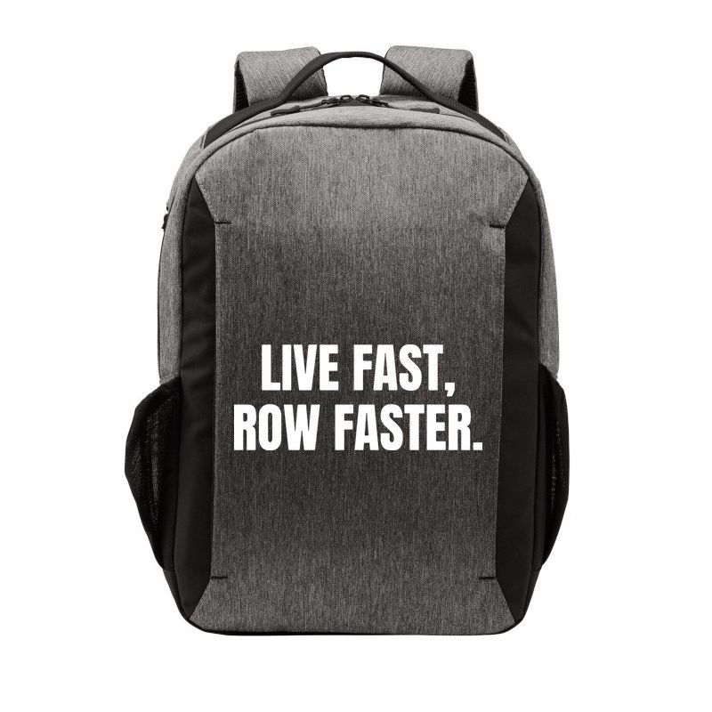 Live Fast, Row Faster Rowing Crew Team Vector Backpack