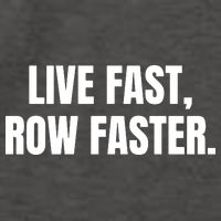 Live Fast, Row Faster Rowing Crew Team Vector Backpack