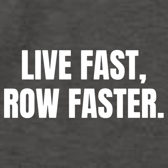 Live Fast, Row Faster Rowing Crew Team Vector Backpack