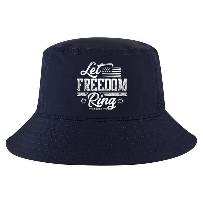 Let Freedom Ring Established 1776 Cool Comfort Performance Bucket Hat