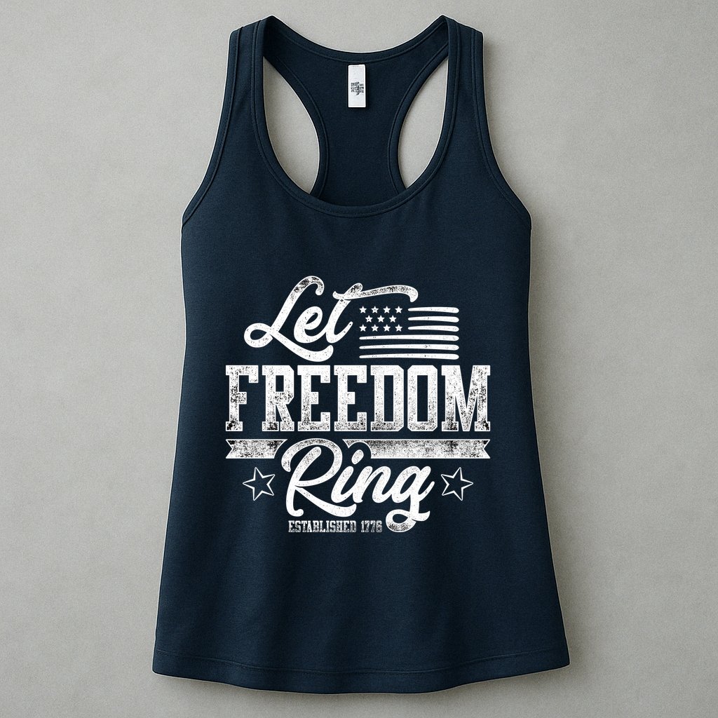Let Freedom Ring Established 1776 Womens Tank Top