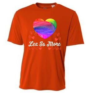 Lesbian Flag Rainbow Pride Lez Fun Love Valentines Day Cute Gift Cooling Performance Crew T-Shirt