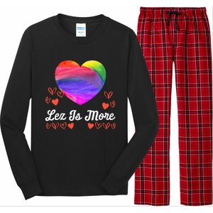 Lesbian Flag Rainbow Pride Lez Fun Love Valentines Day Cute Gift Long Sleeve Pajama Set