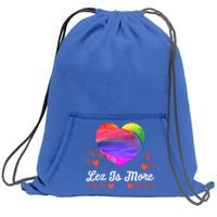 Lesbian Flag Rainbow Pride Lez Fun Love Valentines Day Cute Gift Sweatshirt Cinch Pack Bag