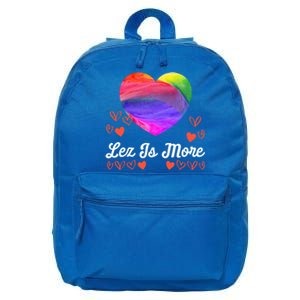 Lesbian Flag Rainbow Pride Lez Fun Love Valentines Day Cute Gift 16 in Basic Backpack