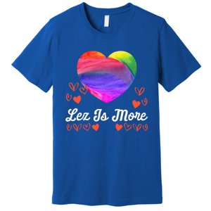 Lesbian Flag Rainbow Pride Lez Fun Love Valentines Day Cute Gift Premium T-Shirt