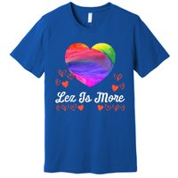 Lesbian Flag Rainbow Pride Lez Fun Love Valentines Day Cute Gift Premium T-Shirt