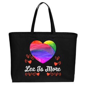 Lesbian Flag Rainbow Pride Lez Fun Love Valentines Day Cute Gift Cotton Canvas Jumbo Tote