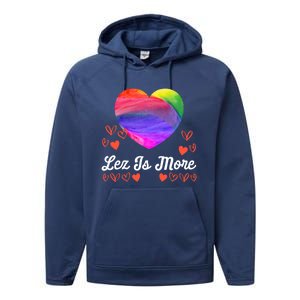 Lesbian Flag Rainbow Pride Lez Fun Love Valentines Day Cute Gift Performance Fleece Hoodie