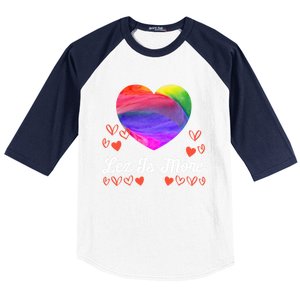 Lesbian Flag Rainbow Pride Lez Fun Love Valentines Day Cute Gift Baseball Sleeve Shirt