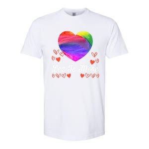 Lesbian Flag Rainbow Pride Lez Fun Love Valentines Day Cute Gift Softstyle CVC T-Shirt